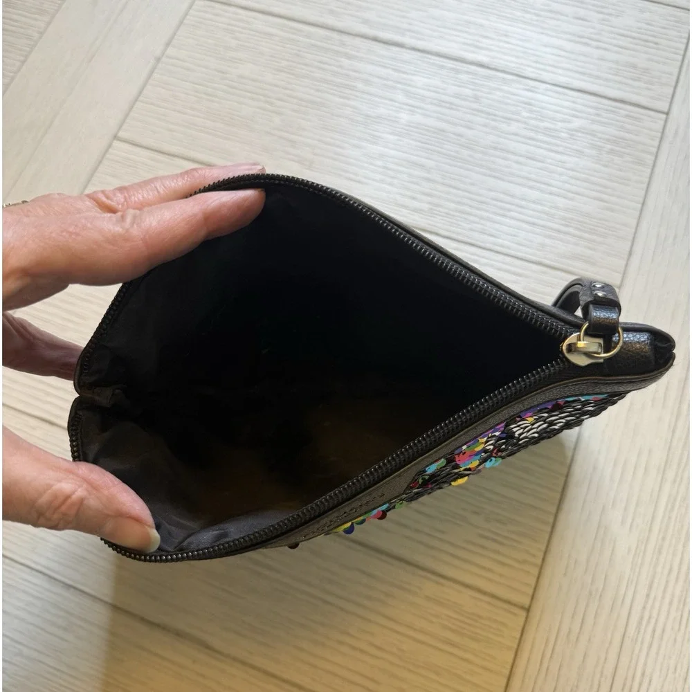 Victoria's Secret Multicolor Sequin Clutch/makeup Bag With Zip‎ Top. 10